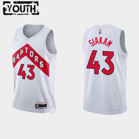 Toronto Raptors Trikot Pascal Siakam 43 Nike 2021-2022 Association Edition 75th Anniversary Diamond Swingman - Kinder